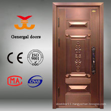 High quality luxury imitation copper exterior villa door